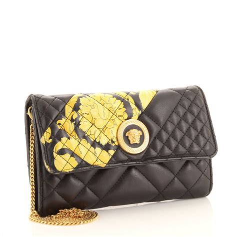 versace collection wallet on chain|Versace wallets for ladies.